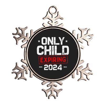 Only Child Expiring 2024 For New Big Brother Or Sister Metallic Star Ornament