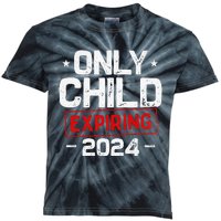 Only Child Expiring 2024 For New Big Brother Or Sister Kids Tie-Dye T-Shirt