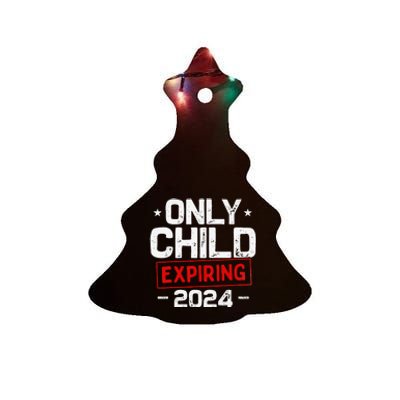 Only Child Expiring 2024 For New Big Brother Or Sister Ceramic Tree Ornament