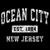 Ocean City Est 1884 New Jersey Nj Vintage Established Sports Design T-Shirt