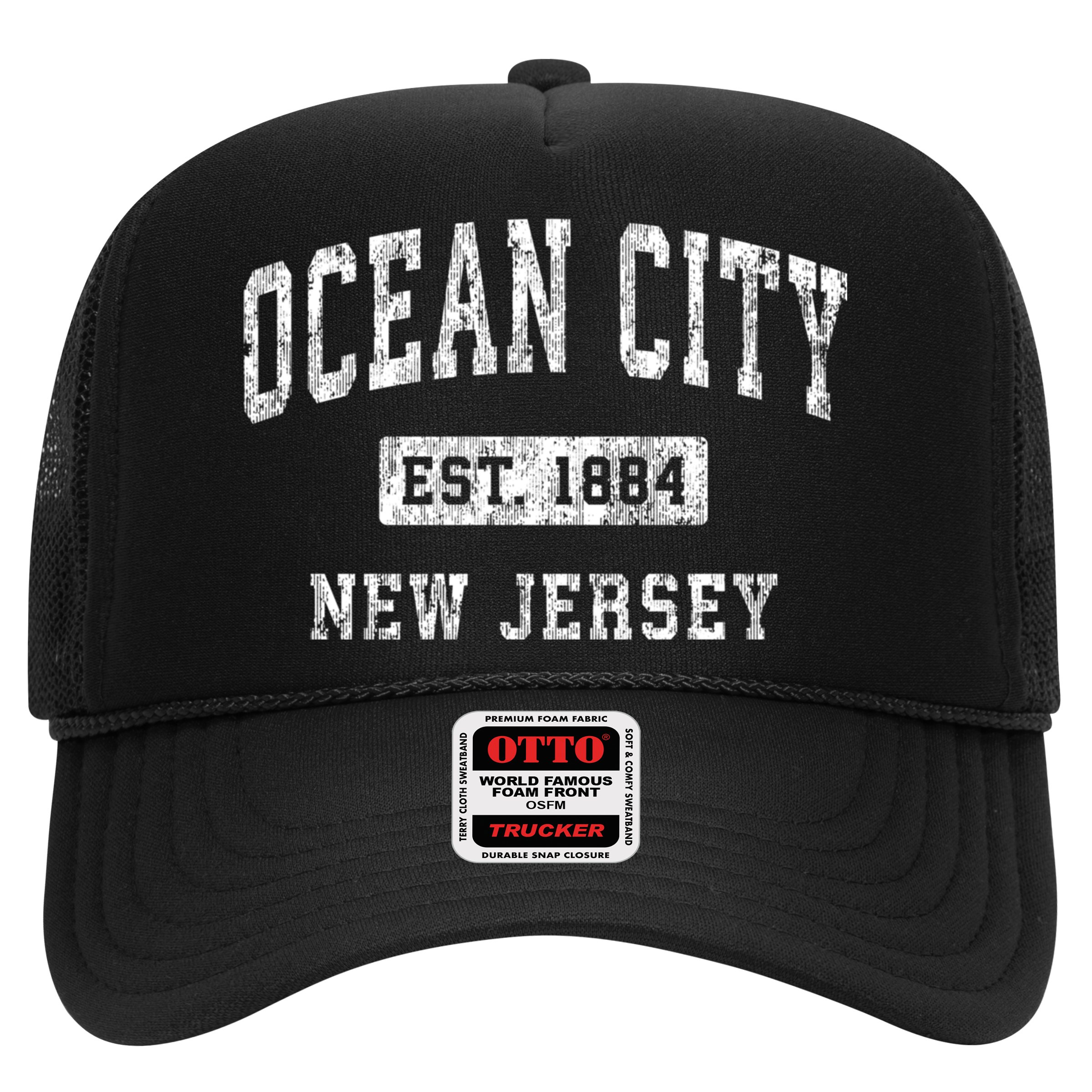 Ocean City Est 1884 New Jersey Nj Vintage Established Sports Design Hat