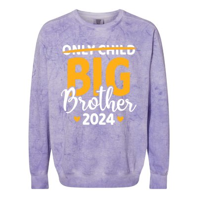 Only Child Expires Big Brother 2024 Pregnancy Announcement Colorblast Crewneck Sweatshirt