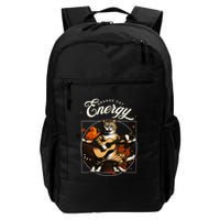 Orange Cat Energy Funny Tabby Ginger Apparel Cat Enthusiast Daily Commute Backpack