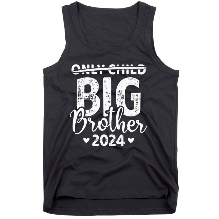 Only Child Expiring 24 For New Big Brother Or Sister Tank Top