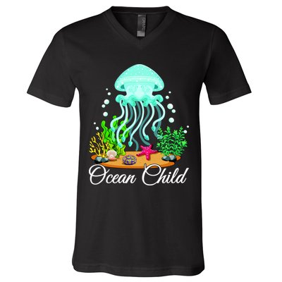 Ocean Child V-Neck T-Shirt