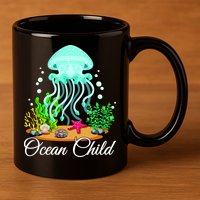 Ocean Child 11oz C Handle Ceramic Mug