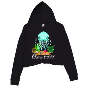 Ocean Child Crop Fleece Hoodie