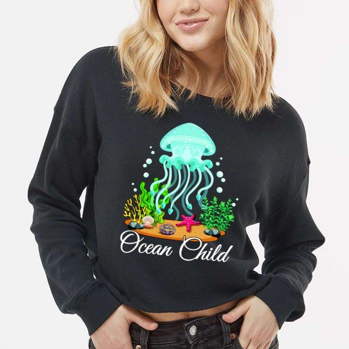 Ocean Child Cropped Pullover Crew