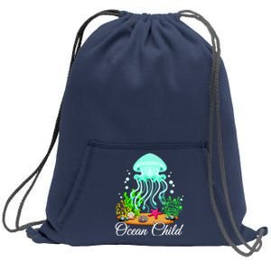 Ocean Child Sweatshirt Cinch Pack Bag