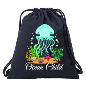 Ocean Child Drawstring Bag