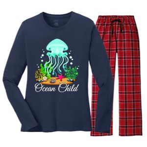 Ocean Child Women's Long Sleeve Flannel Pajama Set 