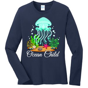 Ocean Child Ladies Long Sleeve Shirt