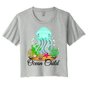 Ocean Child Women's Crop Top Tee