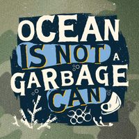 Ocean Is Not A Garbage Can Legacy Tie Dye Trucker Hat