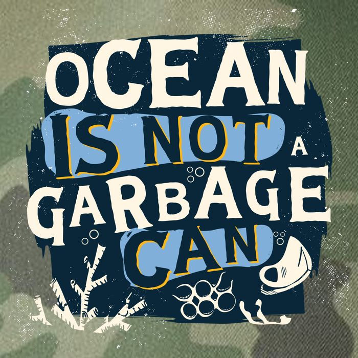 Ocean Is Not A Garbage Can Legacy Tie Dye Trucker Hat