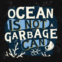 Ocean Is Not A Garbage Can Ladies PosiCharge Tri-Blend Wicking Tank