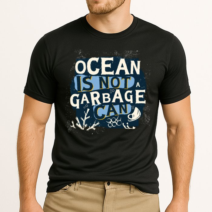 Ocean Is Not A Garbage Can Cooling Performance Crew T-Shirt