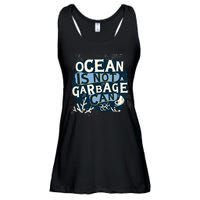 Ocean Is Not A Garbage Can Ladies Essential Flowy Tank