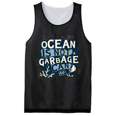 Ocean Is Not A Garbage Can Mesh Reversible Basketball Jersey Tank