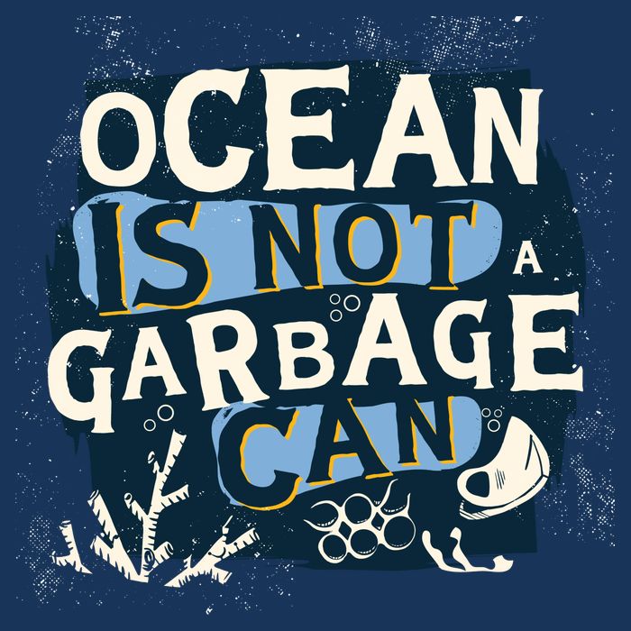 Ocean Is Not A Garbage Can Infant Baby Jersey Bodysuit