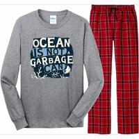 Ocean Is Not A Garbage Can Long Sleeve Pajama Set