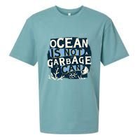 Ocean Is Not A Garbage Can Sueded Cloud Jersey T-Shirt