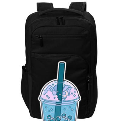 Ocean Waves Boba Tea Impact Tech Backpack