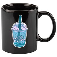 Ocean Waves Boba Tea 11oz C Handle Ceramic Mug