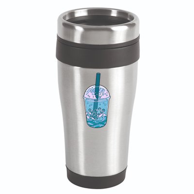 Ocean Waves Boba Tea 16oz Travel Tumbler