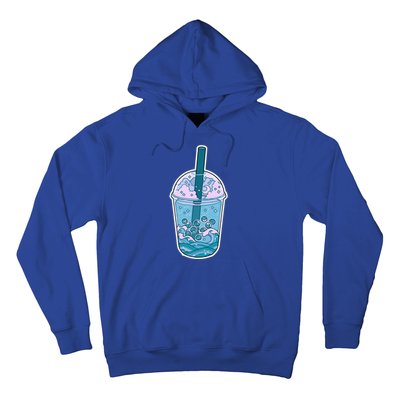 Ocean Waves Boba Tea Hoodie