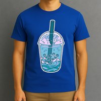 Ocean Waves Boba Tea T-Shirt