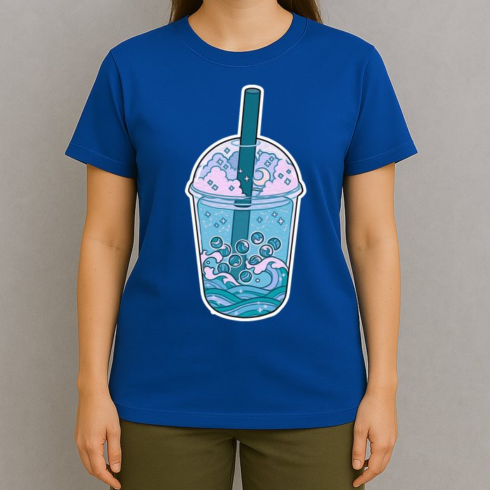 Ocean Waves Boba Tea T-Shirt