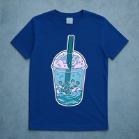 Ocean Waves Boba Tea T-Shirt