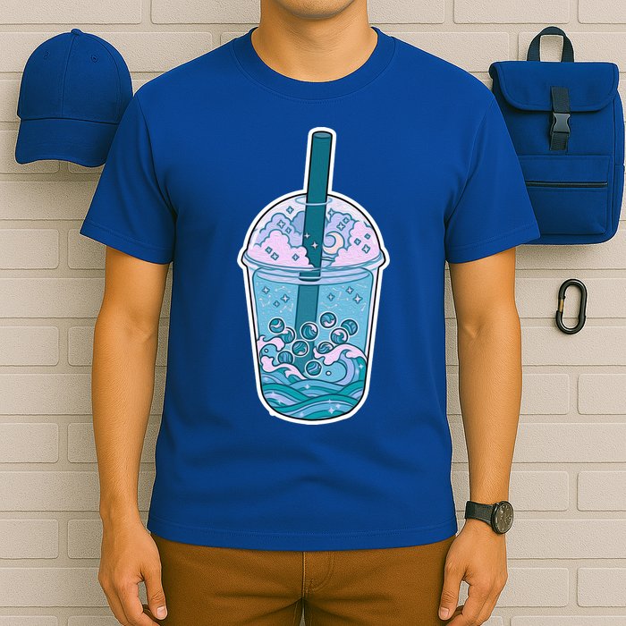 Ocean Waves Boba Tea T-Shirt