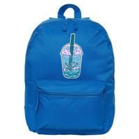 Ocean Waves Boba Tea 16 in Basic Backpack