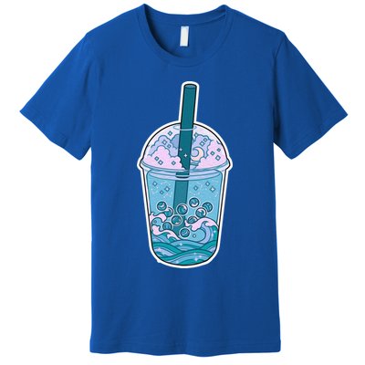 Ocean Waves Boba Tea Premium T-Shirt