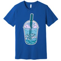 Ocean Waves Boba Tea Premium T-Shirt