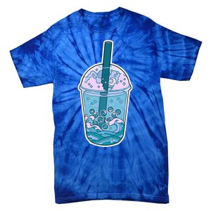 Ocean Waves Boba Tea Tie-Dye T-Shirt