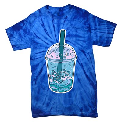 Ocean Waves Boba Tea Tie-Dye T-Shirt