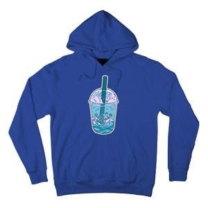 Ocean Waves Boba Tea Tall Hoodie