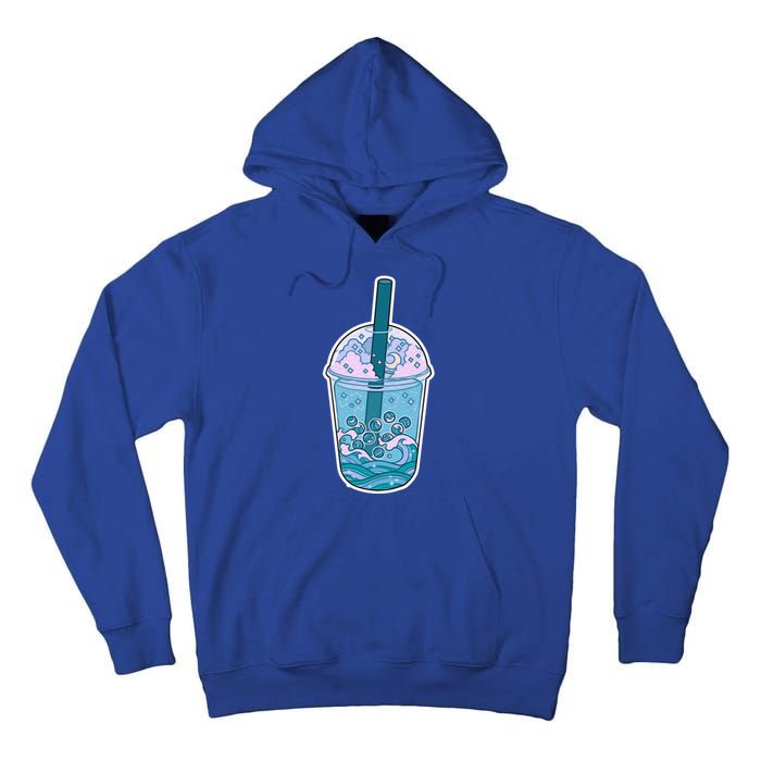 Ocean Waves Boba Tea Tall Hoodie