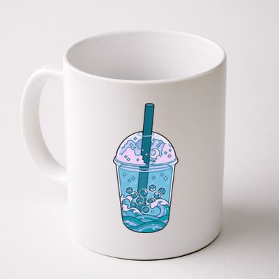 Ocean Waves Boba Tea Coffee Mug