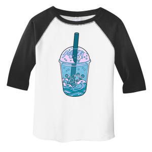 Ocean Waves Boba Tea Toddler Fine Jersey T-Shirt