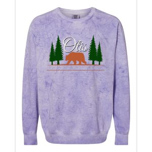 Otis Champion Fat Brown Grizzly Bear Fan Beartober Week 2024 Colorblast Crewneck Sweatshirt