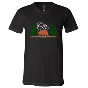 Otis Champion Fat Brown Grizzly Bear Fan Beartober Week 2024 V-Neck T-Shirt