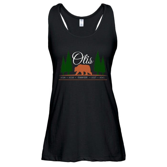 Otis Champion Fat Brown Grizzly Bear Fan Beartober Week 2024 Ladies Essential Flowy Tank