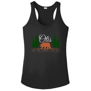 Otis Champion Fat Brown Grizzly Bear Fan Beartober Week 2024 Ladies PosiCharge Competitor Racerback Tank