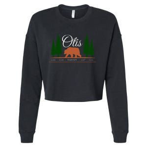 Otis Champion Fat Brown Grizzly Bear Fan Beartober Week 2024 Cropped Pullover Crew