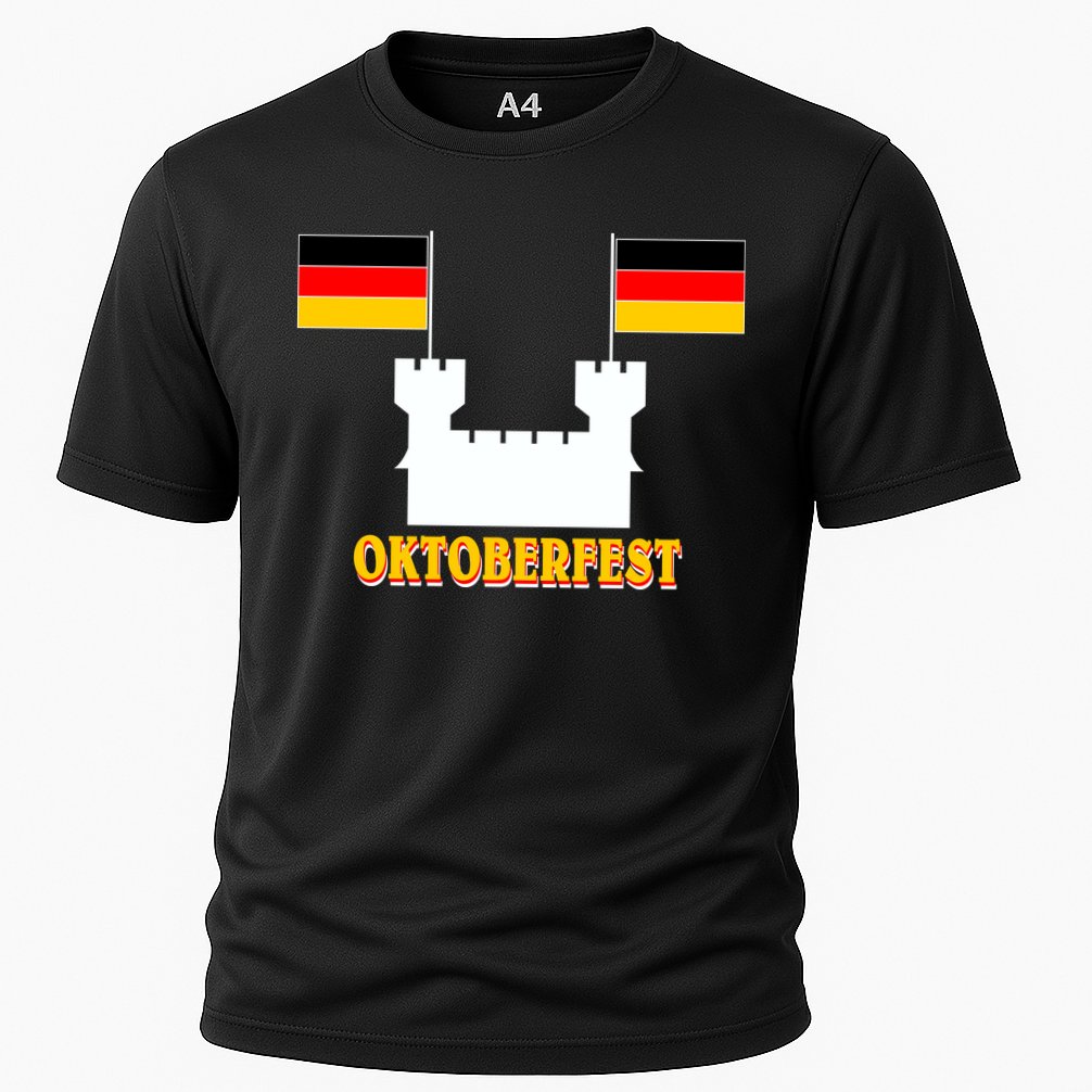 Oktoberfest Castle Flag Cooling Performance Crew T-Shirt