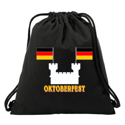 Oktoberfest Castle Flag Drawstring Bag